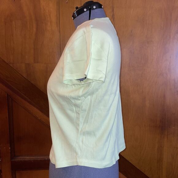 Talbots - 100% Pima Cotton Pastel Green T-shirt - Size L - Soft girl, 90s, 00s - Picture 2 of 6